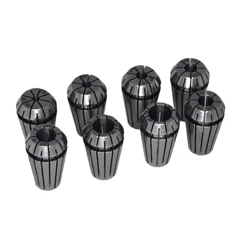 ER16 inch collet kit, clamping capacity ø1/8" - 3/8", 8 pcs, TIR0.01mm