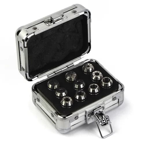 ER16 collet kit, ER16, 0.005mm, clamping capacity ø1-10 mm, 10 pcs