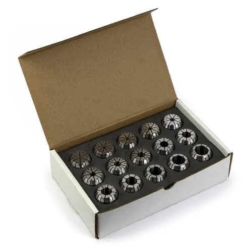 ER25 collet kit, 0.005mm, clamping capacity ø2-16mm, 15 pcs