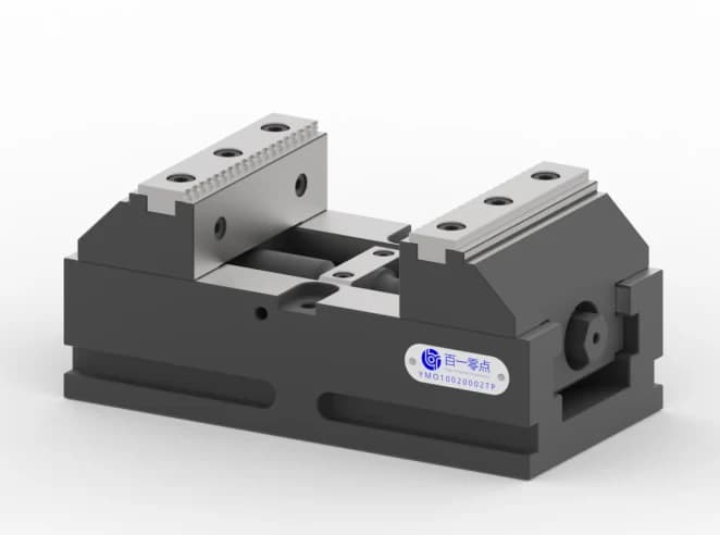 5-axis self-centering vise, W - 100 mm, body L - 200 mm, jaw type 2