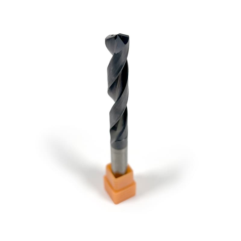 8mm Carbide Drill, 2 flutes, 5xD, Through Tool Coolant - 140°, 43mm LOC, Coated