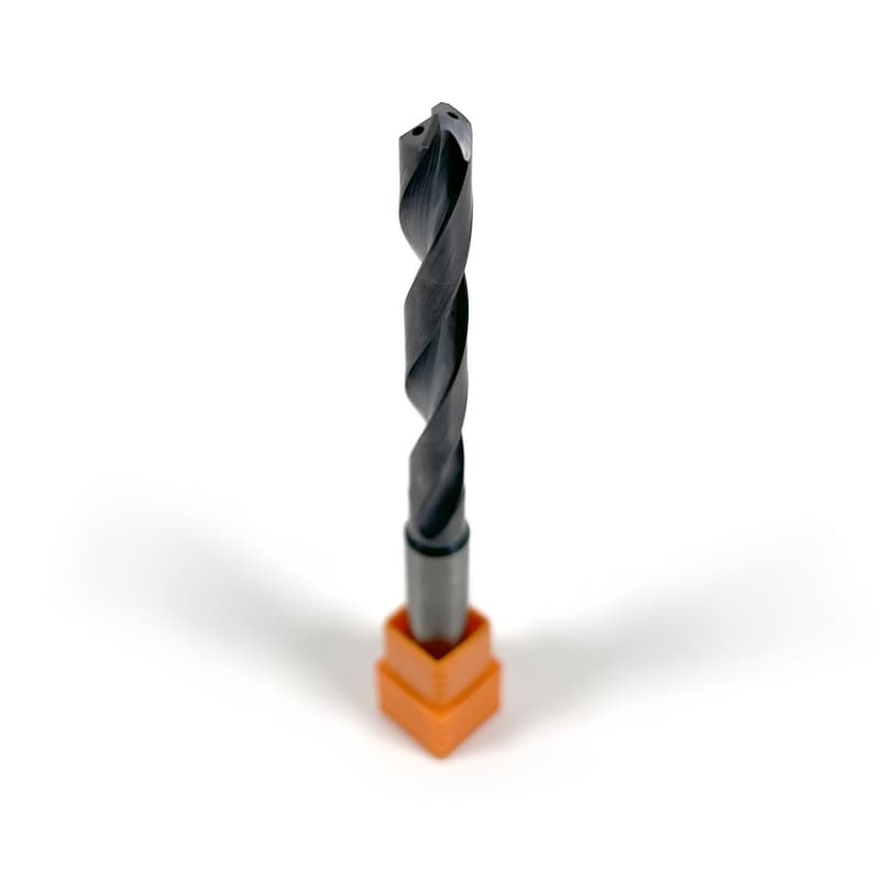 6.8mm Carbide Drill, 2 flutes, 5xD, Through Tool Coolant - 140°, 43mm LOC, Coated