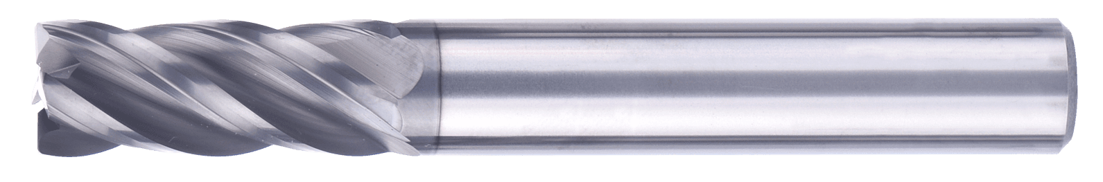 20 mm, 3 mm Chamfer Carbide End Mill, 4 Flutes, Radius, Standard length, For P, M, K materials, AlCrN coated, Helix angle 35 degree / 38 degree, LOC 45 mm