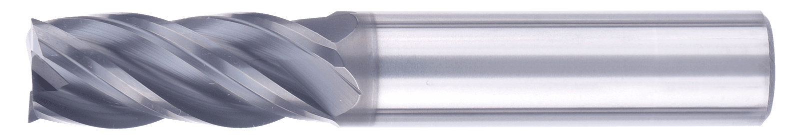 20 mm Carbide End Mill, 4 Flutes, Chamfering, Standard length, For P, M, K materials, AlCrN coated, Helix angle 35 degree / 38 degree, LOC 45 mm