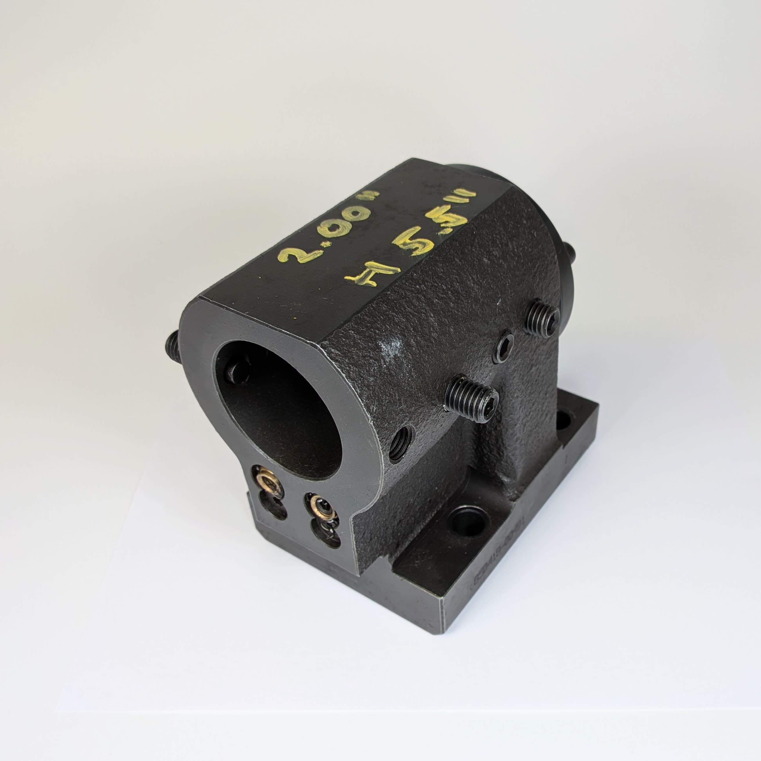 2" Dia. Static Boring Bar Block, BMT65, 5.5" Overall Height - Showroom Unit