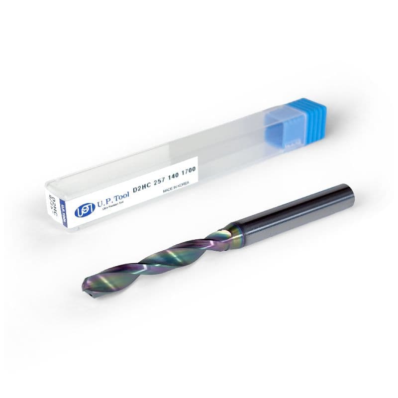 5/16-18 UNC Tap Drill, 2 f5/16-18 UNC Tap Drill, 2 flutes, Carbide Drill, 5xD, Through Tool Coolant - 140°, 1.7" LOC, HR Coated
