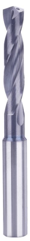 9.6 mm Carbide Drill, 5xD, Int. Coolant, For P, M, K, N, S materials, Usable Length 43 mm