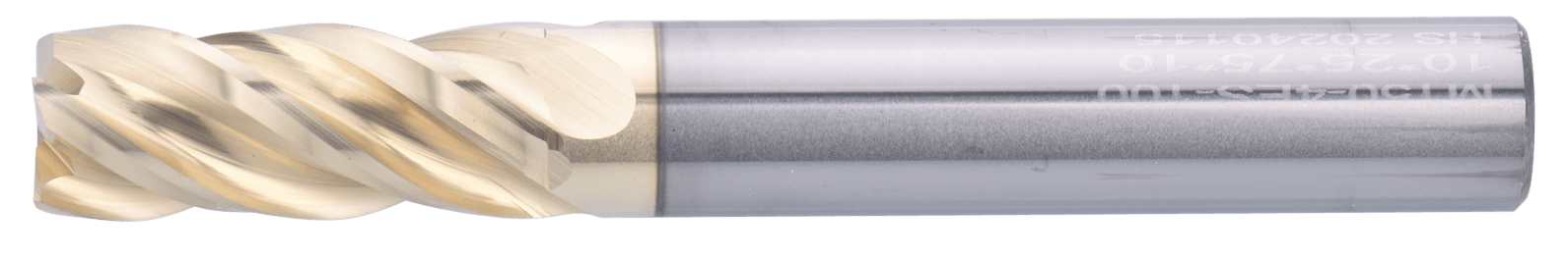 8 mm Carbide End Mill, 4 Flutes, Flat, Standard length, For P, M, S materials, AlTiN/Zr coating, LOC 20 mm