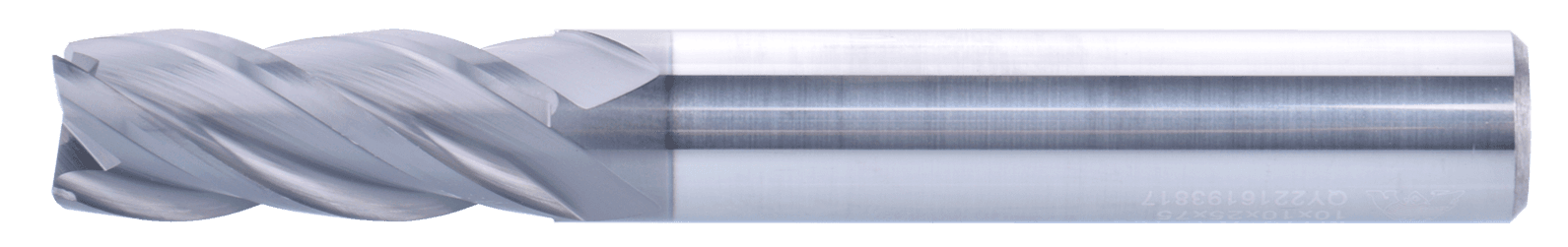 18 mm Carbide End Mill, 4 Flutes, Flat, Long, For P, M, K materials, AlCrN coated, Helix angle 35 degree / 38 degree, LOC 70 mm