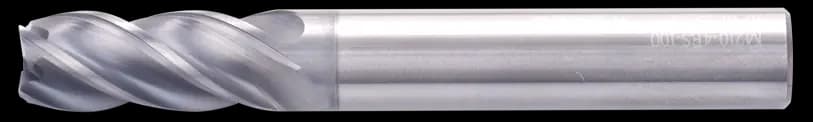 4 mm Carbide End Mill, 0.5 mm Corner Radius, 4 Flutes, Standard length