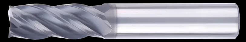 20 mm Carbide End Mill, 4 Flutes, 0.15 mm Corner Chamfer, Standard length, For P, M, K materials, AlCrN coated, LOC 45 mm