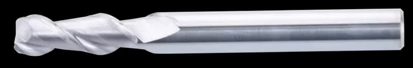 10 mm Carbide End Mill, 2 Flutes, Flat, Standard length, For N materials, Uncoated, LOC 30 mm