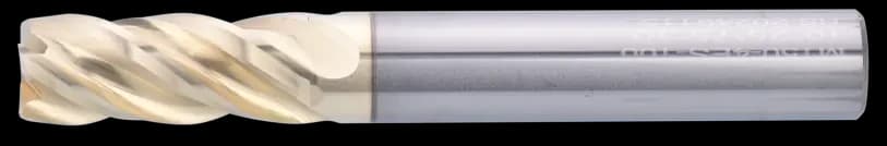 12 mm Carbide End Mill, 4 Flutes, Flat, Standard length, For P, M, S materials, AlTiN/Zr coating, LOC 30 mm