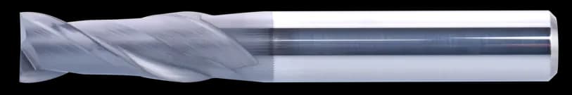 16 mm Carbide End Mill, 2 Flutes, Flat, Standard length, For P, M, K materials, AlCrN coated, LOC 36 mm