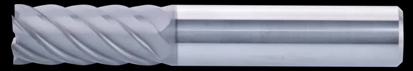 20 mm Carbide End Mill, 6 Flutes, Flat, Standard length, For P, M, K materials, AlCrN coated, LOC 45 mm