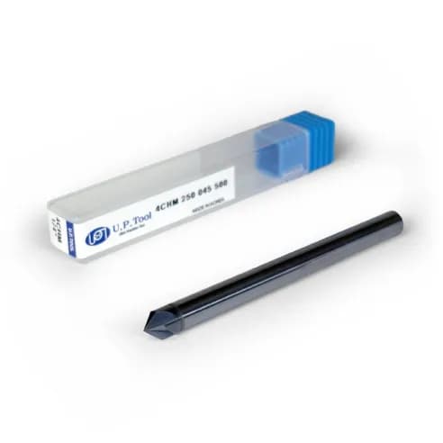 1/4" Carbide Chamfer Mill, 4 flutes, 45°, 0.5" LOC, Uncoated