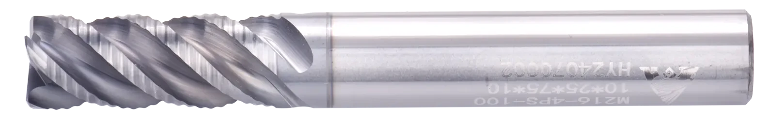 16 mm Carbide End Mill, 5 Flutes, With corrugated cutting edges, Standard length