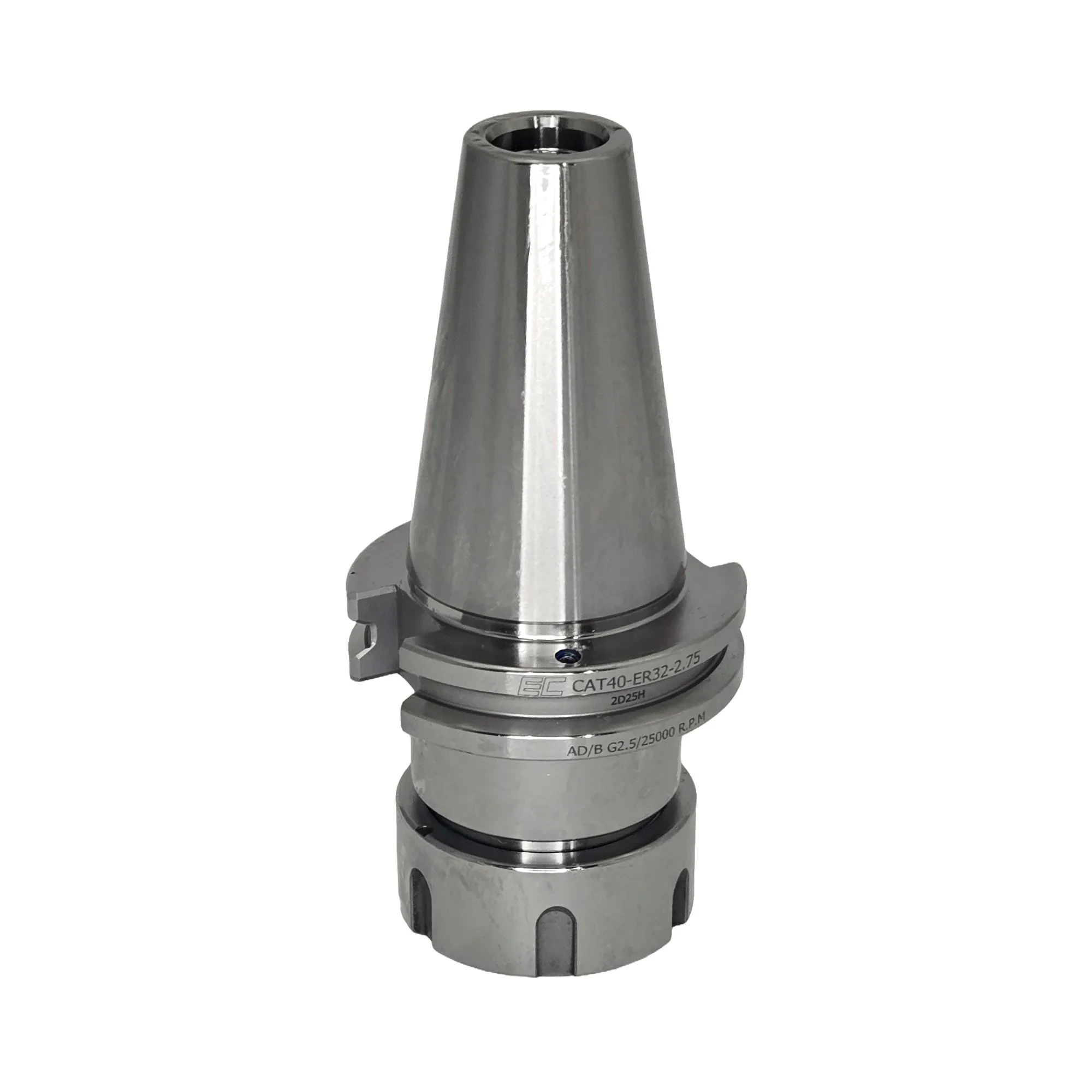 CAT40 (CT40) Collet chuck with standard nut, ER32, ø1/8" - 3/4", H=2.75"; G2.5
