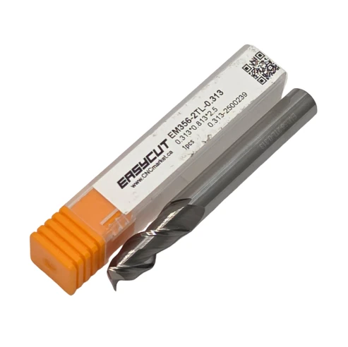 5/16  Carbide End Mill, 2 Flutes, Flat, Standard length, For N materials, Uncoated, LOC 0.813 