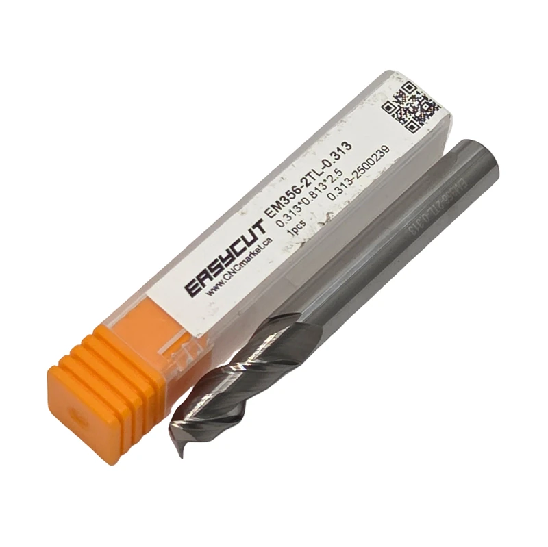 5/16  Carbide End Mill, 2 Flutes, Flat, Standard length, For N materials, Uncoated, LOC 0.813 