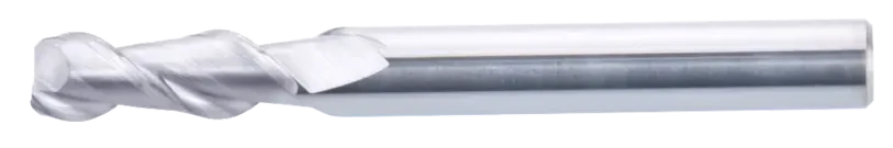 10 mm Carbide End Mill, 2 Flutes, Flat, Standard length, For N materials, Uncoated, LOC 30 mm
