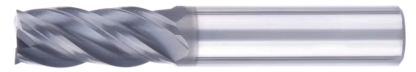 16 mm Carbide End Mill, 4 Flutes, Chamfering, Standard length, For P, M, K materials, AlCrN coated, Helix angle 35 degree / 38 degree, LOC 36 mm