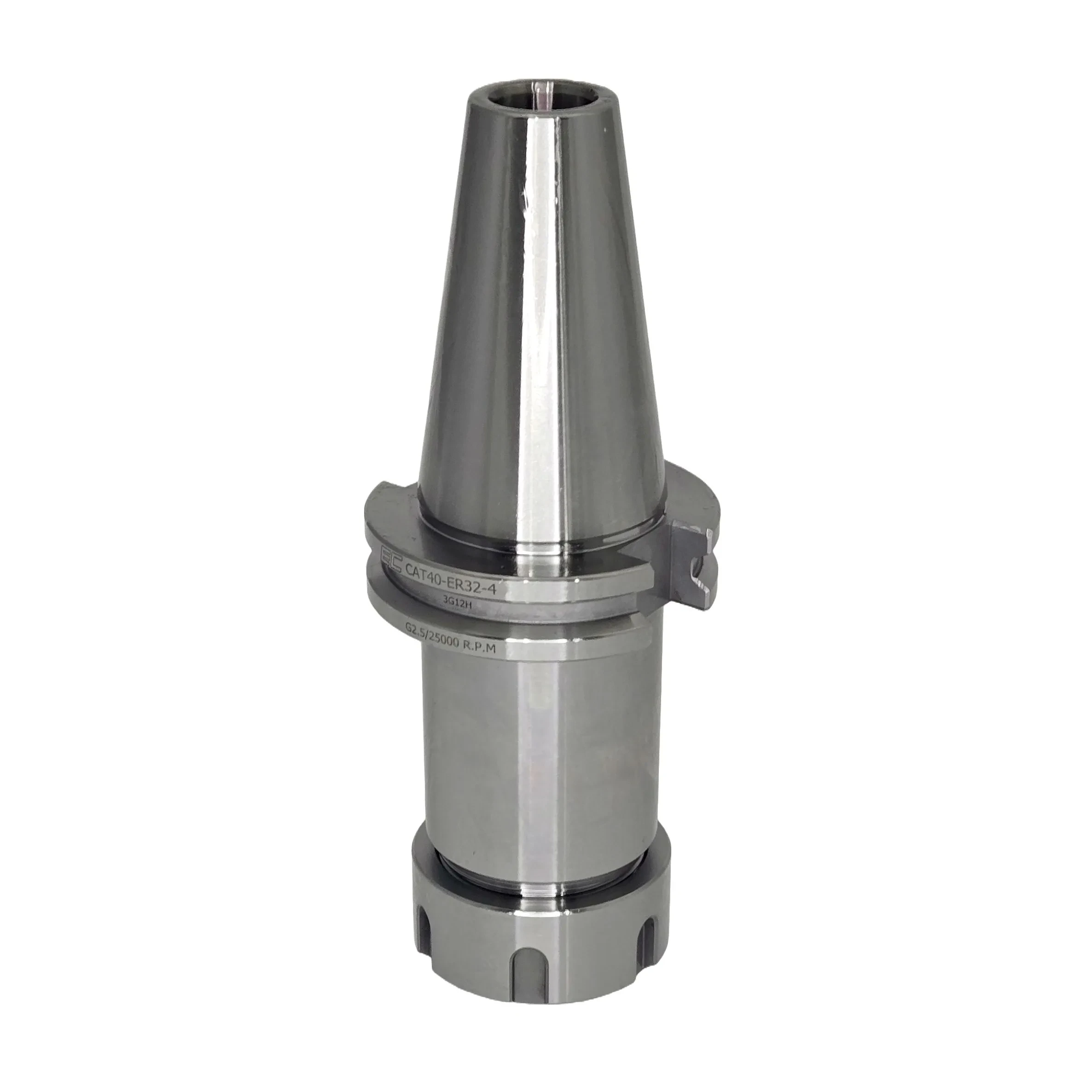 CAT40 (CT40) Collet chuck with standard nut, ER32, ø1/8" - 3/4", H=4"; G2.5