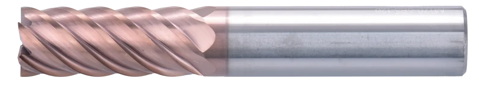 12 mm Carbide End Mill, 6 Flutes, Flat, Standard length, For P, H materials, TiSiAlCrN coated, LOC 30 mm