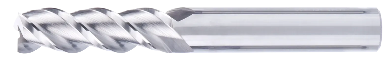 16 mm Carbide End Mill, 3 Flutes, Flat, Long, For N materials, Uncoated, LOC 60 mm