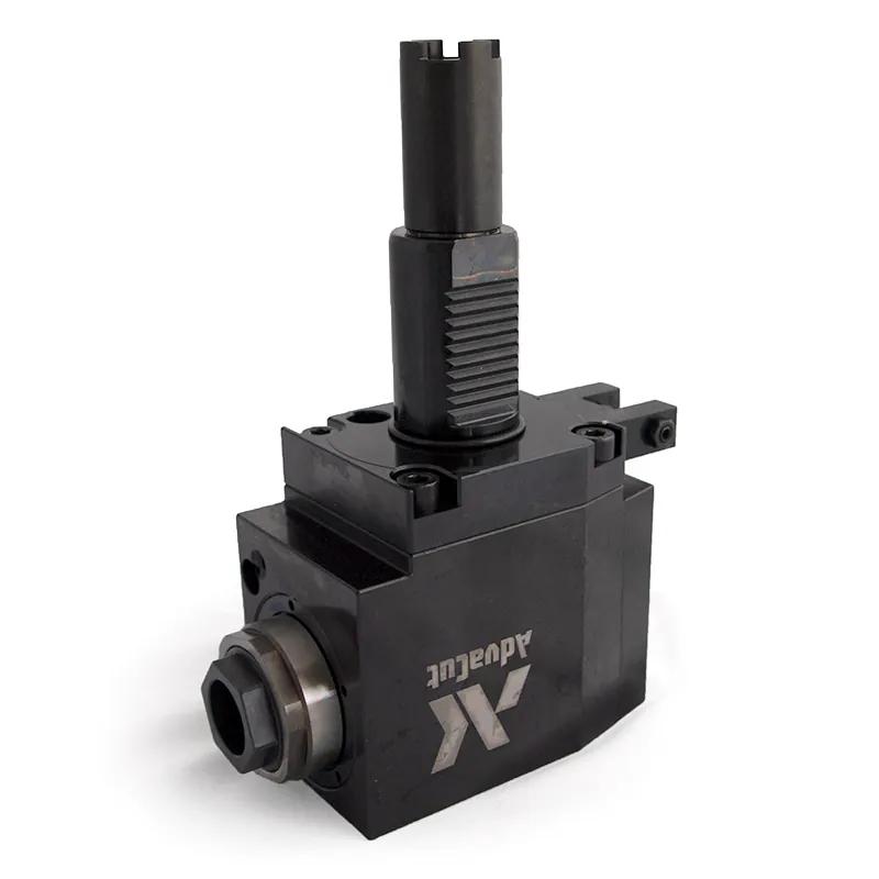 Angle (90°) live driven tool for VDI40 turret with 117.55mm coupling, ER32, RATIO 1:1
