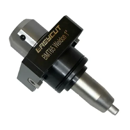 Straight (0°) live driven tool for BMT65 turrets, Weldon chuck 1", RPM=6000, RATIO 1:1