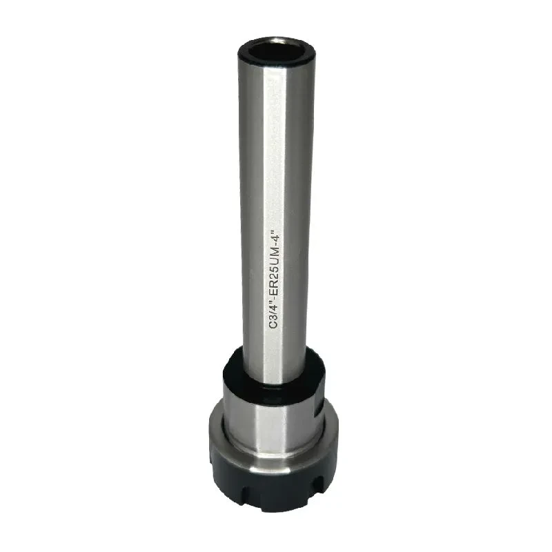 ER25 collet chuck adapter, straight shank Ø3/4 x 4 inches