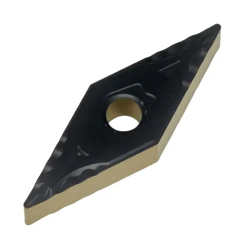 VNMG 160404E-WL EC265H, ANSI: VNMG 331, 35° Rhombic Negative Turning Insert, Carbide (CVD), RE 0.4mm (0.015") for profile turning of P Materials in good (uninterrupted) conditions