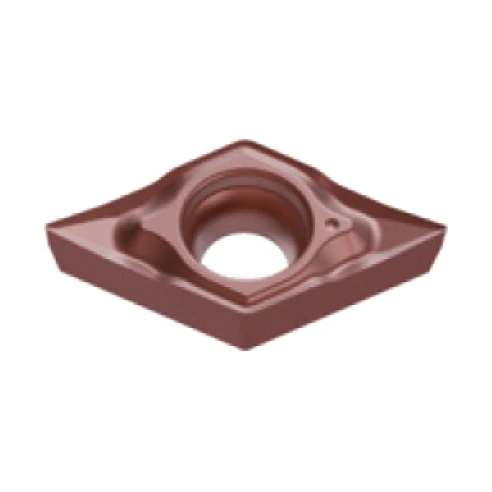 DCGT 11T304FP-SY EH511X, ANSI: DCGT3251, 55° Rhombic Positive Turning Insert, RE 0.4mm (0.03"), Periphery ground for finish turning of P Materials in good (uninterrupted) conditions