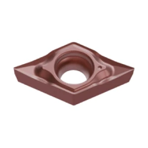 DCGT 11T304FP-SY EH511X, ANSI: DCGT3251, 55° Rhombic Positive Turning Insert, RE 0.4mm (0.03"), Periphery ground for finish turning of P Materials in good (uninterrupted) conditions