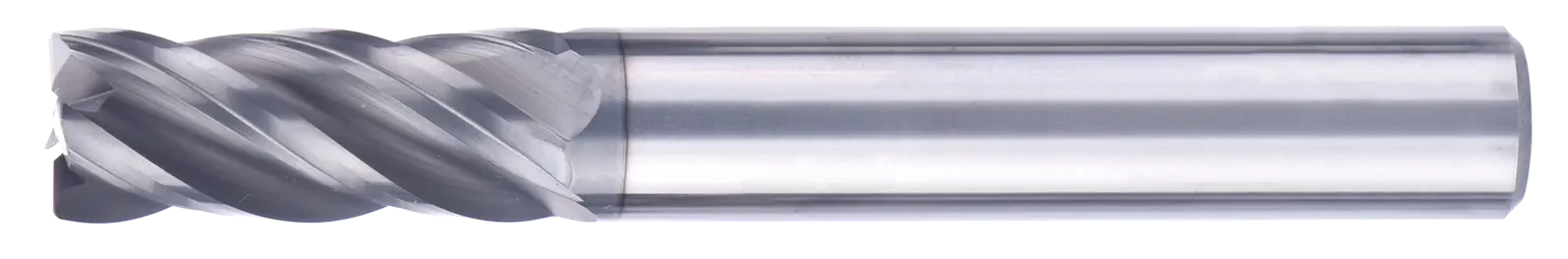 5 mm Carbide End Mill, 0.2 mm Corner Radius, 4 Flutes, Standard length, For P, M, K materials, AlCrN coated, LOC 13 mm