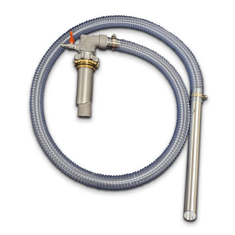 Vacuum air pump (fluid extractor) for CNC machines. Drum (55 GAL / 208L)  mounting design