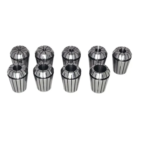 ER25 inch collet kit, clamping capacity ø1/8" - 5/8", 9 pcs, TIR0.01mm