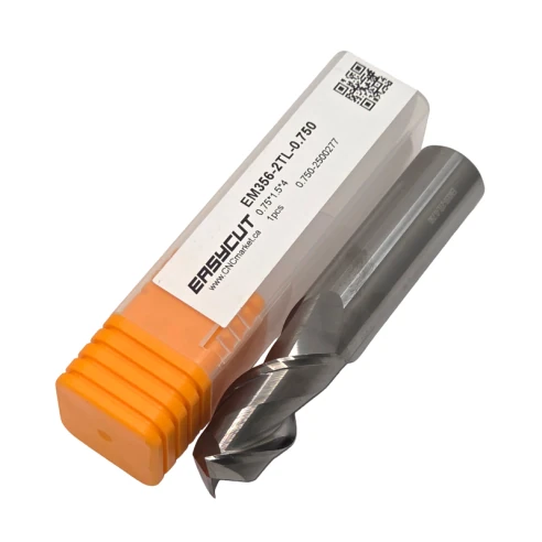 3/4 Carbide End Mill, 2 Flutes, Flat, Standard length, For N materials, Uncoated, LOC 1.500 