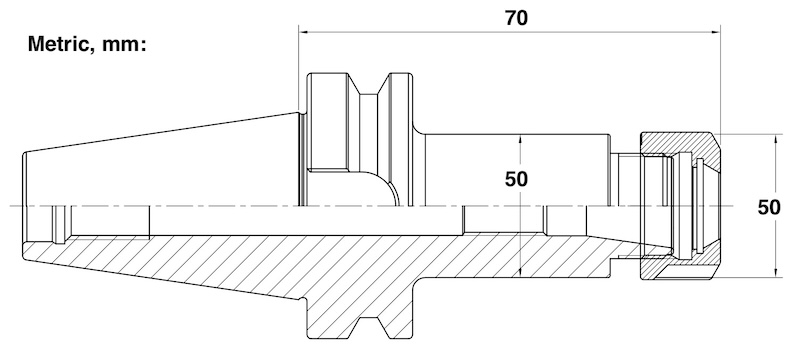 ER32B40H70 drawing