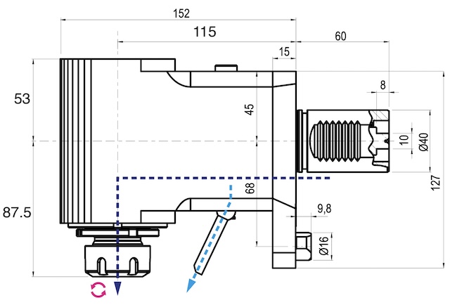 DTM40HQER25A drawing