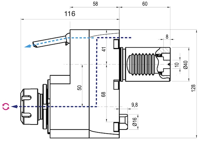 DTM40HQER25S Drawing